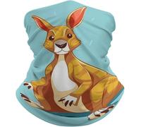 Durable Neck Gaiter,Funny Cartoon Animal Zoo,Facial Shield Comfortable Half Face Scarf for Skiing Yoga Running 26X30cm