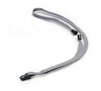 DURABLE Badge Lanyard 8119/10 – Textile 10 mm with Safety Release & Clip – Grey Pack of 10