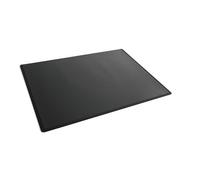 Durable Non-Slip Desk Mat With Transparent Overlay 65 x 50cm Polypropylene Black - 723301