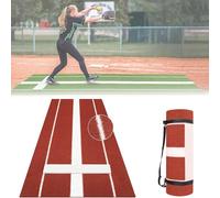 Durable Non-Slip Practice Mat for Softball Pitching and Baseball Hitting, Enhances Player Performance for Indoor and Outdoor Use