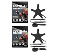 Durable Nylon Football Trainer for Stable Practice Sessions, Automatic Rebound Feature for Time, Suitable for Both Indoor and Outdoor Use, 2PCS Mesh Structure (2pcs)