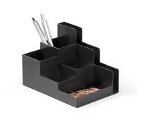 Durable OPTIMO Desk Stationery Organiser Tray Pen Pencil Storage | 6 Pack | Grey