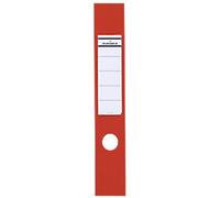 Durable Ordofix Self-Adhesive Spine Labels | Ideal for Lever Arch Files and Folders | Red | Pack of 10 | 60 mm Width