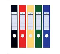 Durable Ordofix Self-Adhesive Spine Labels | Ideal for Lever Arch Files and Folders | Assorted Colours | Pack of 10 | 60 mm Width
