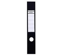 Durable Ordofix Self-Adhesive Spine Labels - Perfect for Lever Arch Files & Folders - Black - Pack of 10 - 60mm Width