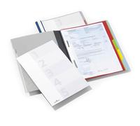 Durable Organiser Folder Divisoflex A4, Blue, with Coloured Index Tabs | 5 Dividers with Separate Attachments, Labelling Strips Included, Cover Sheet, Fits Suspension Rails, Made in Poland