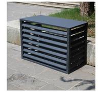 Durable Outdoor AC Unit Cover - Waterproof Shutter Protection - Heavy-Duty Aluminum Plant Support Fence - Weather-Resistant for Long-Lasting Use