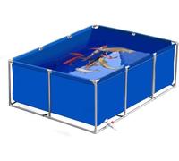 Durable Outdoor Aquaculture Tank with Bracket - Temporary Fish Farming Pond & Irrigation Water Cistern for Aquaponics and Gardening
