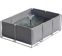 Durable Outdoor Aquaculture Tank with Bracket - Temporary Fish Farming Pond & Irrigation Water Cistern for Aquaculture, Gardening, and Aquaponics