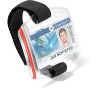 Durable Adjustable UV Protected SIA Armband Security ID Badge Holders, 10 Pack