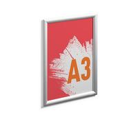 Durable Outdoor Snap Frame Weatherproof Poster Holder Notice Board - A3 Silver | Size: 1 Pack Durable Silver 1 Pack