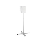 Durable Outdoor Information Stand A4, Grey, Stainless Steel, IPX5 Rated | Freestanding Floor Sign with IPX5 Rated Waterproof Document Holder, UV-Stabilised Anti-Glare Film, Made in Poland