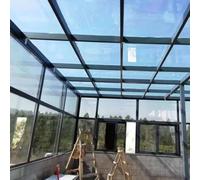 Durable OutdoorRoof PanelsClear Polycarbonate Greenhouse Sheets Lightweight Canopy Replacement Rolls 2mm Thick Plexiglass for Ultimate Weather Protection