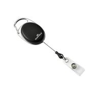 Durable Badge Reel STYLE in Black | Pack of 10 | Ideal for Securely Holding Name Badges, Security Passes, Key Fobes, etc.