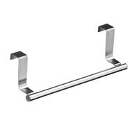 Premier Housewares Stainless Steel Over Door Tower Rail | Versatile Hanging Kitchen Towel Rail | Sleek Tea Towel Holders For Kitchen | Slim Towel Holder for Home, Bathroom