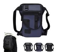 Durable Oxford Fabric Utility Bag for Travel, 3-in-1 Multifunctional Oxford Leg Bag, Tactical 3-in-1 Leg Bags, Wetterfest & Extrem Robust for Hiking Camping Cycling Fishing Outdoors Pouch (Blue)