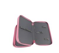 Durable Oxford Multi-Layer Pencil Case for Artists and Students Colorful Design Pink Bag 72 Pen Holders 20 X 12.5 X 8.7CM