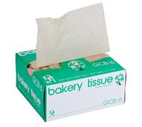 Durable Packaging 6" x 10 3/4" Green Choice Interfolded Kraft Unbleached Brown Soy Wax Bakery Tissue