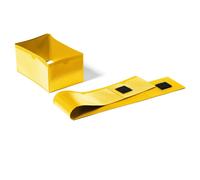 Durable Pallet Label Foot Sleeve 145x75mm - For Clearly Labelling Pallets in a Warehouse or Logistic Centre - Pack of 50 pieces - Yellow