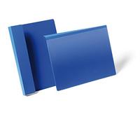 Durable Pallet Hanging Pocket A4 - Landscape Format - Pack of 50 Dark Blue Labelling Pockets - Perfect For Labelling Shelfs, Racking, etc in Warehouse & Logistic Centres