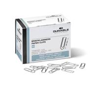 DURABLE Paper Clips 26 mm Zinc Plated - Box of 1000 Clips - For Keeping Importan