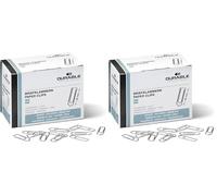 DURABLE Paper Clips 26 mm Zinc Plated - Box of 1000 Clips - for Keeping Important Documents Safely Together (Pack of 2)