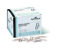 DURABLE Paper Clips 32 mm Copper Plated - Box of 1000 Clips - For Keeping Important Documents Safely Together