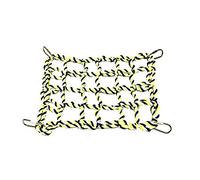 Durable Parrot Climbing Toy with Hanging Rope Net for Interactive Play and Exercise Colorful Bird Activity Center for Mental Stimulation (Multicolor, L)