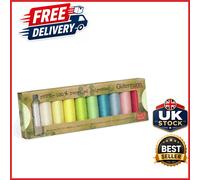 Durable Pastel RPET Thread Set 10 Spools 100m for Hand and Machine Sewing