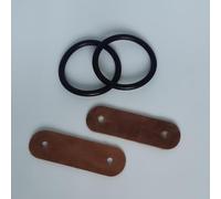 Durable Peacock Safety Stirrup Rubber Rings & Leather Tabs Replacement Set - Compatible with ExtremE, Amidale, Shires, and Most Peacock Stirrups - Ideal for Equestrian Riding