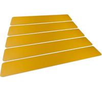 Durable Floor Marking Zebra Stripes 200/05, Floor Sticker (5 Strips), Similar to RAL 1003 Signal Yellow, 181004