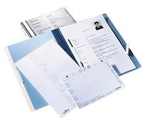 Durable Personnel Document Folder A4 - With Suspension Rail - Includes Cover Sheet & 5 Index Tabs - Blue - Pack of 5