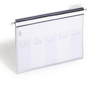 Durable Personnel File A4, Grey, Pack of 5, Five Separate Compartments | Document Holder with Suspension Rail, Inside Pocket for Unpunched Papers, Insert Labels, Made in Poland