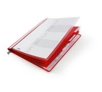 Durable Personnel Suspension Rail Folder Document Report File | A4 Red