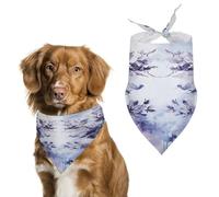 Durable Pet Bandana, Lavender Abstract Painting Print Triangle Scarf for Dogs & Cats, Soft, Stylish & Easy to Wash, Ideal for Walks, Photos & More