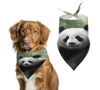 Durable Pet Bandana, Lovely Panda Print Triangle Scarf for Dogs & Cats, Soft, Stylish & Easy to Wash, Ideal for Walks, Photos & More