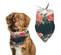 Durable Pet Bandana, Mother's Day Bouquet Print Triangle Scarf for Dogs & Cats, Soft, Stylish & Easy to Wash, Ideal for Walks, Photos & More