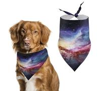 Durable Pet Bandana, Nebula and Galaxy Print Triangle Scarf for Dogs & Cats, Soft, Stylish & Easy to Wash, Ideal for Walks, Photos & More