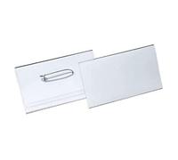 Durable Pin Name Badge 40 x 75 mm (Pack of 100)