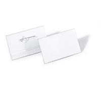 Durable Pin Name Badge 40x75mm (100)