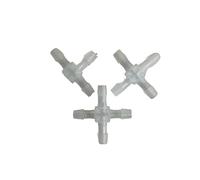 Durable Plastic Barbed Cross X Connector for Hose and Tubing - Ideal for, Water, and Fluid Transfer Applications(5PC 12.7mm)