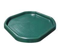 Durable Plastic Cement Mixing Tray for Concrete Cement Sand Plastering Builders Building Material Construction Tool (Medium) Garden or Workplace Green Messy Tray
