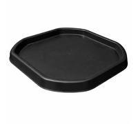 Durable Plastic Cement Mixing Tray for Concrete Cement Sand Plastering Builders Building Material Construction Tool (Medium) Garden or Workplace Black Builders Spot
