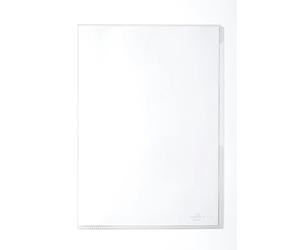 Durable Plastic Cut Flush BUSINESS Document Wallet Folder | 50 Pack | A4 Clear