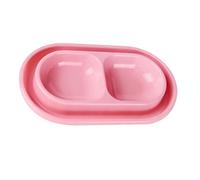 Durable Plastic Double Bowl Set for Cats, Ant-Proof Feeding of Pets and Stray Cats, Easy to Clean for Home Garden Station
