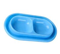Durable Plastic Double Bowl Set for Cats, Ant-Proof Feeding of Pets and Stray Cats, Easy to Clean for Home Garden Station