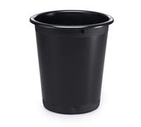 Durable Plastic Recycling Waste Paper Bin - 13 Litre - Black