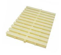 Durable Plastic Swimming Pool Grate Drainage Channel Cover - 5 Pack, 18x100cm - Ideal for Driveways, Patios, Pool Decks & Commercial Areas (Bone Color)