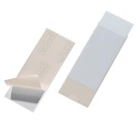 Durable Pocketfix 807519 Self Adhesive Name Plate 150 x 58 mm Transparent Pack of 10