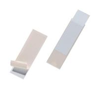 Durable Pocketfix Self-Adhesive Clear Label Sleeve Pockets, 10 Pack, 100x30mm